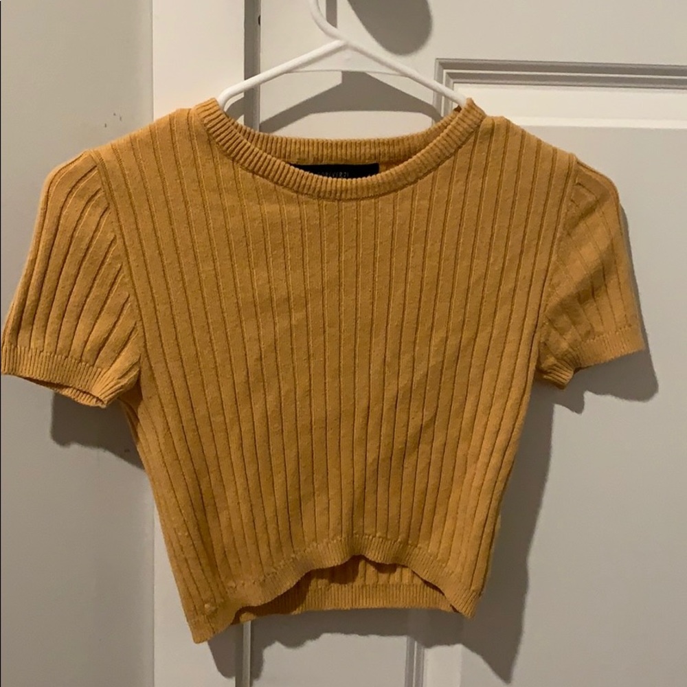 Mustard Crop Top